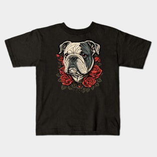 Valentine's Day Bulldog Kids T-Shirt